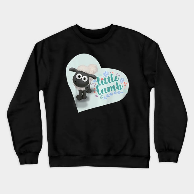 Vintage Sheep TV Series Cartoon The Shaun Crewneck Sweatshirt by WelchCocoa